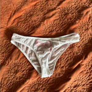 UO Cheeky Mesh Ribbon Panties
